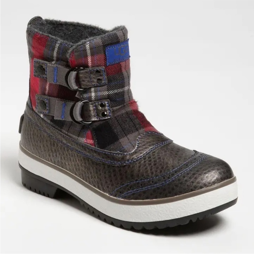UGG Marrais Waterproof Plaid Winter Boots, Size 7